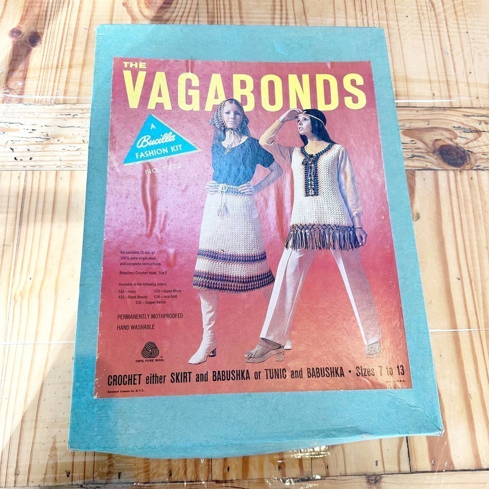 The Vagabonds Crochet Wool Set New In Box